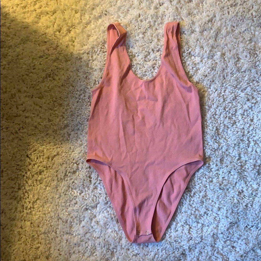 scoop neck body suit